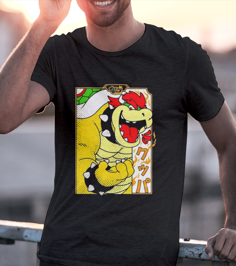 Bowser Japanese Pop Art Comic Style T-Shirt
