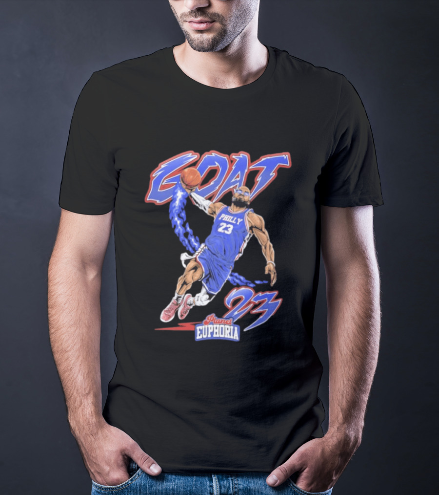 GOAT LeBron 23 Philly NBA Planet Euphoria Comic 2026 T-Shirt