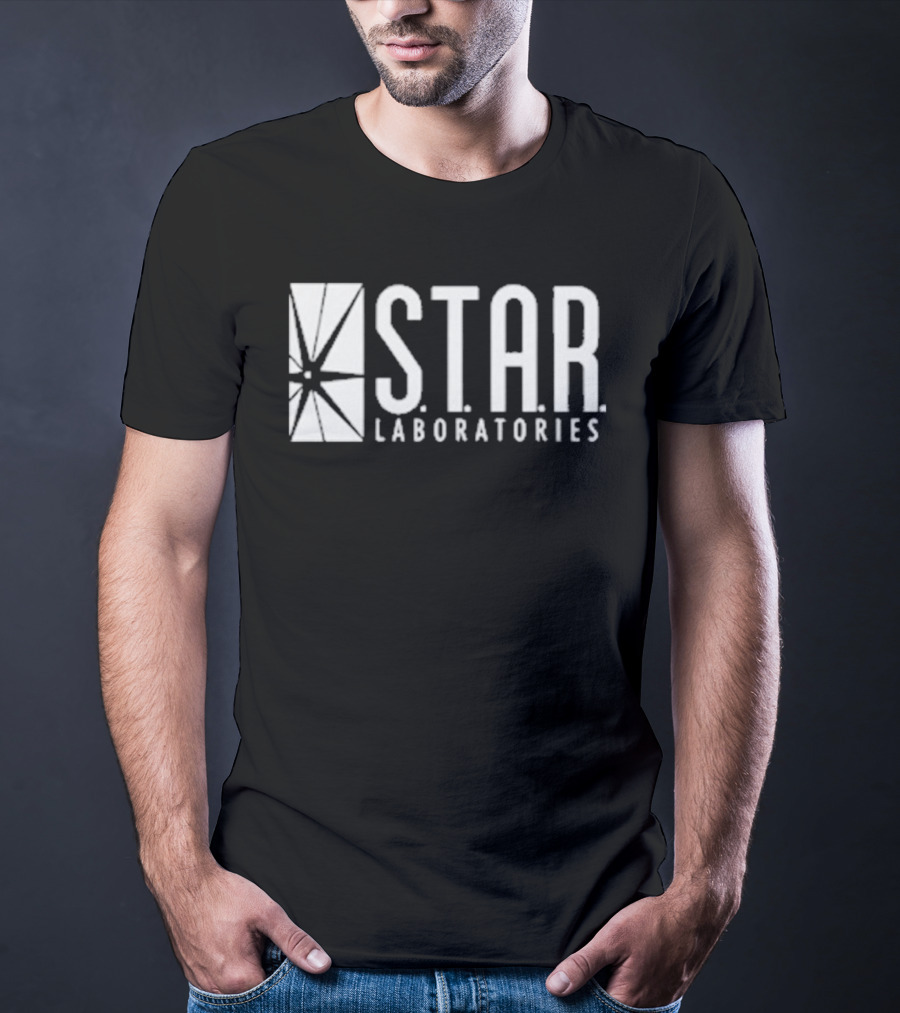 S.T.A.R. Laboratories Grant Gustin Barry Allen The Flash Dark Navy T-Shirt