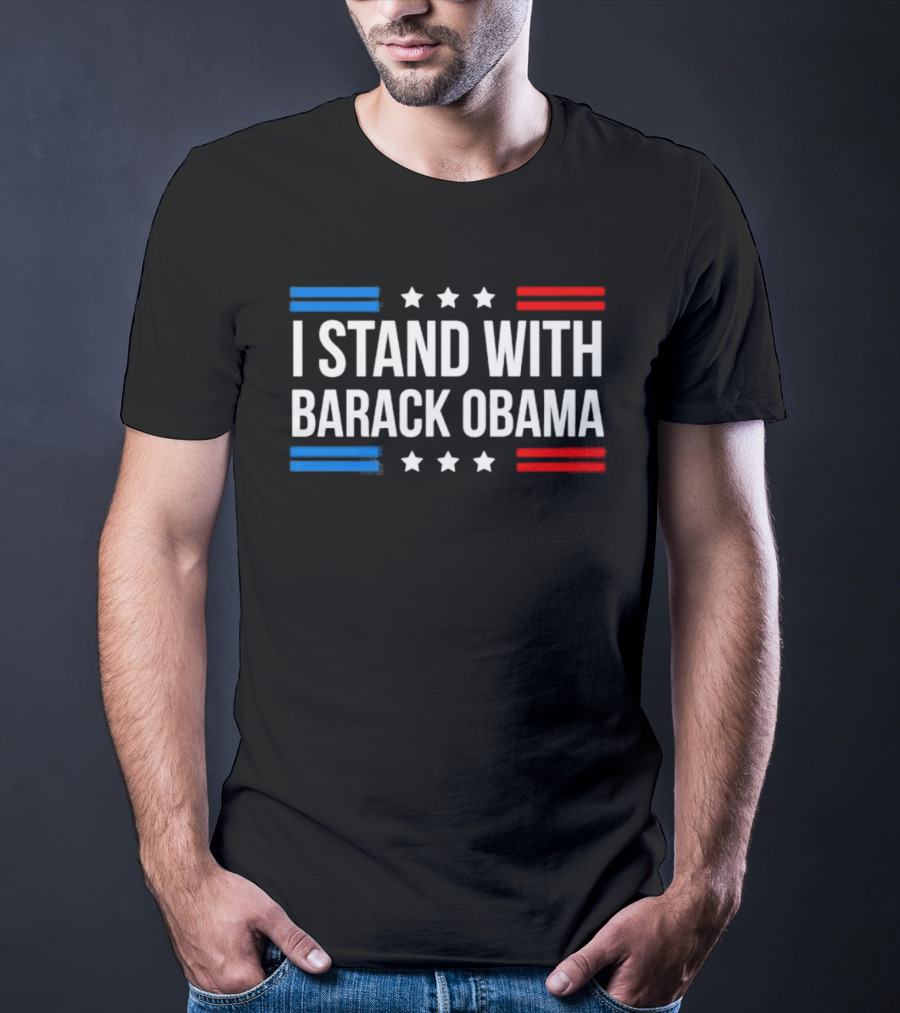 I Stand With Barack Obama Stars And Stripes T-Shirt