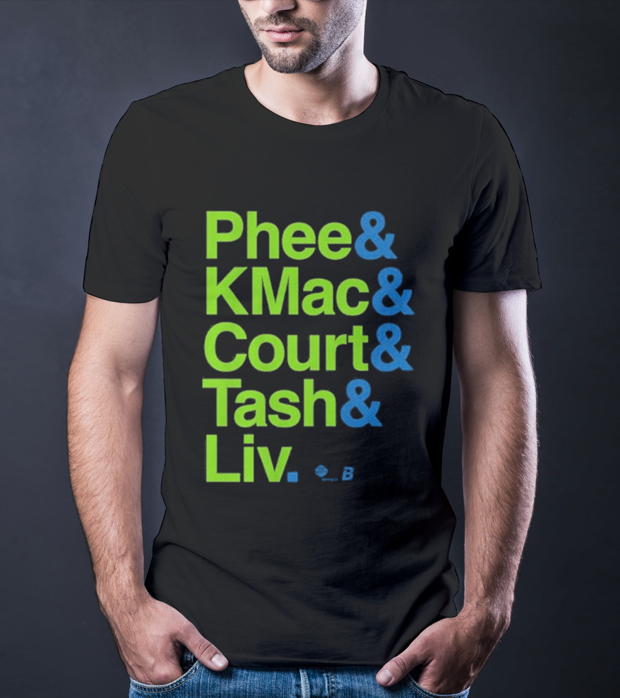 Minnesota Women's Basketball Phee & Kmac & Court & Tash & Liv Ampersand Stars 2026 T-Shirt