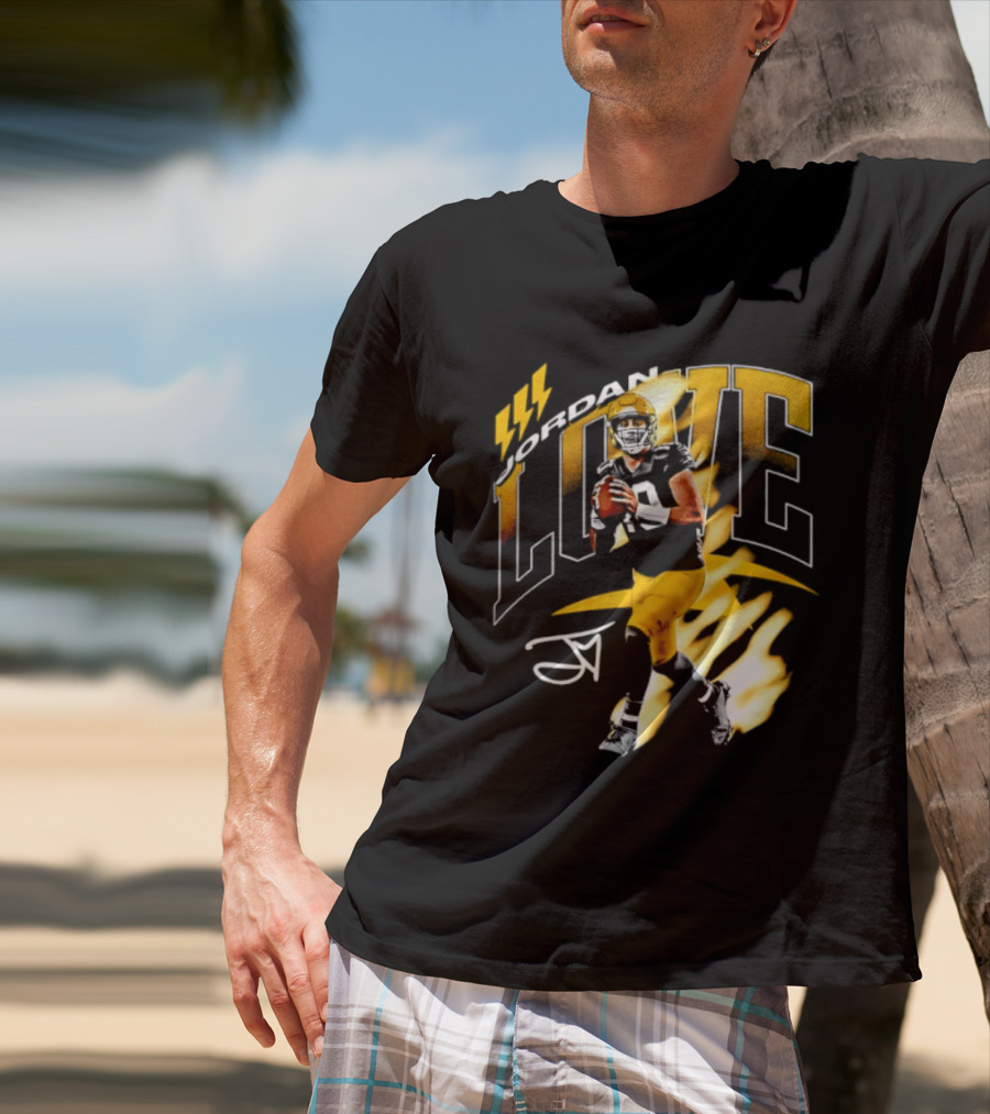 Jordan Love Green Bay Packers 10 Football Star Player Number 10 T-Shirt