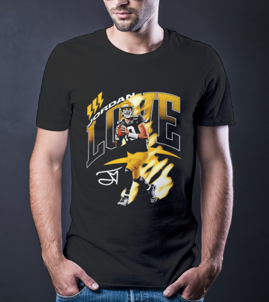 Jordan Love Green Bay Packers 10 Football Star Player Number 10 T-Shirt