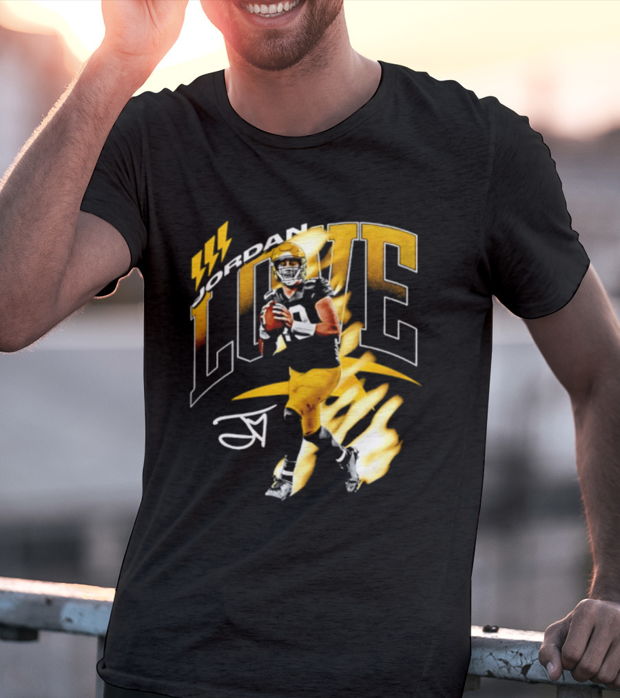 Jordan Love Green Bay Packers 10 Football Star Player Number 10 T-Shirt