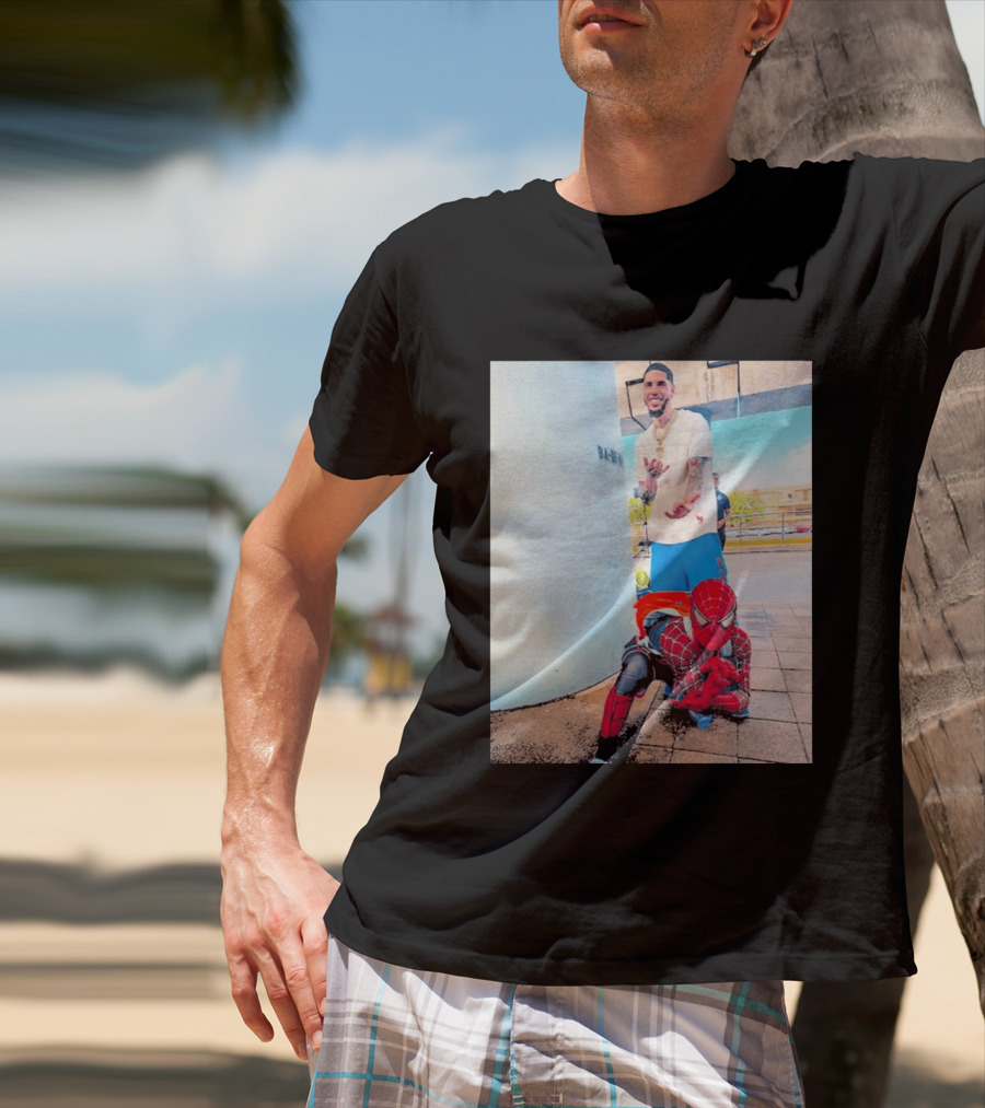 BA MO LaMelo Ball Spider Man T-Shirt