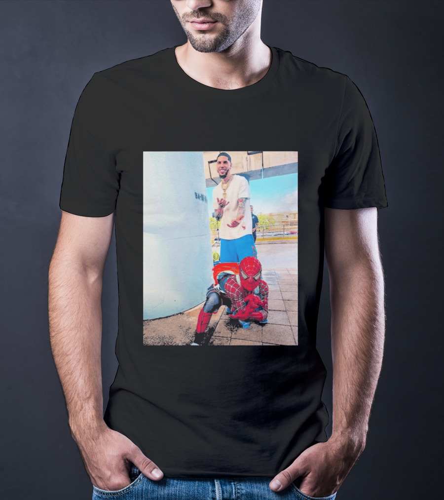 BA MO LaMelo Ball Spider Man T-Shirt