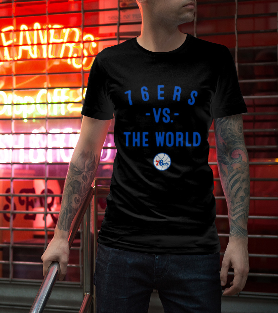Philadelphia 76ers Vs The World NBA 2026 Basketball Team Spirit T-Shirt