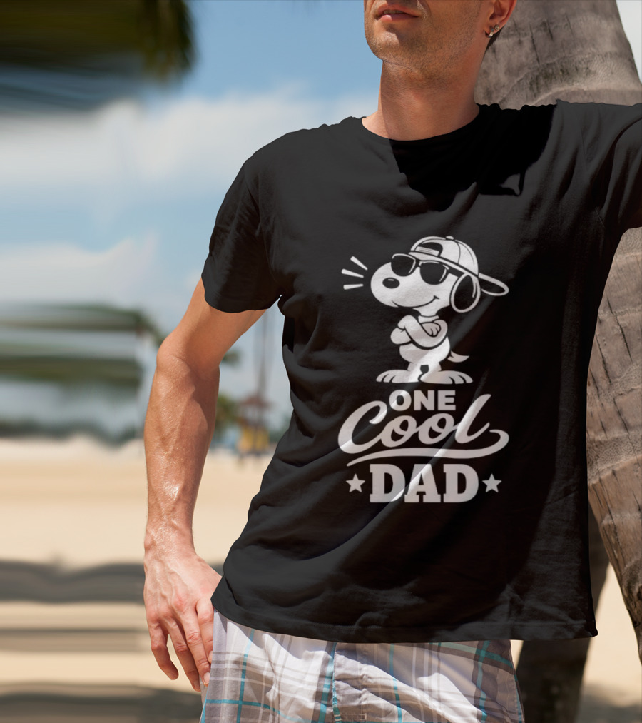 Snoopy One Cool Dad Peanuts Father's Day T-Shirt