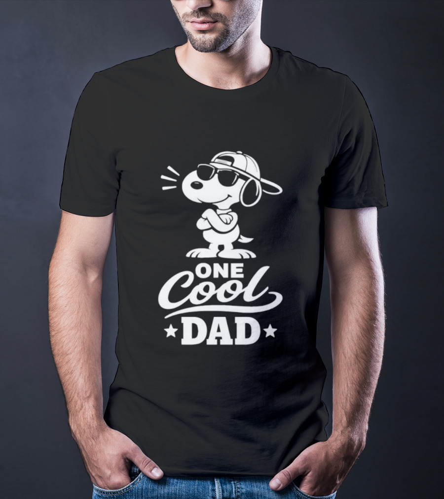 Snoopy One Cool Dad Peanuts Father's Day T-Shirt