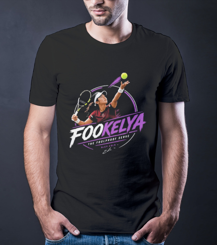 Fookelya The Poolproof Serve Tennis Player Action Serve T-Shirt