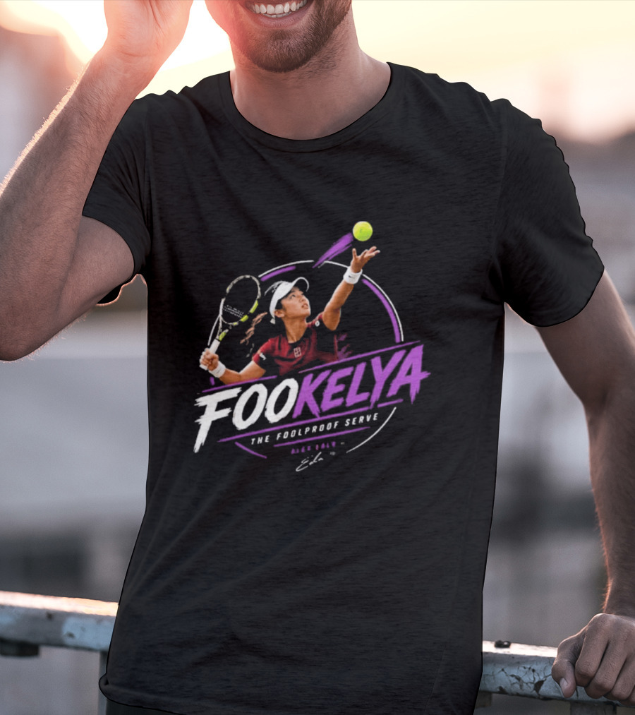 Fookelya The Poolproof Serve Tennis Player Action Serve T-Shirt