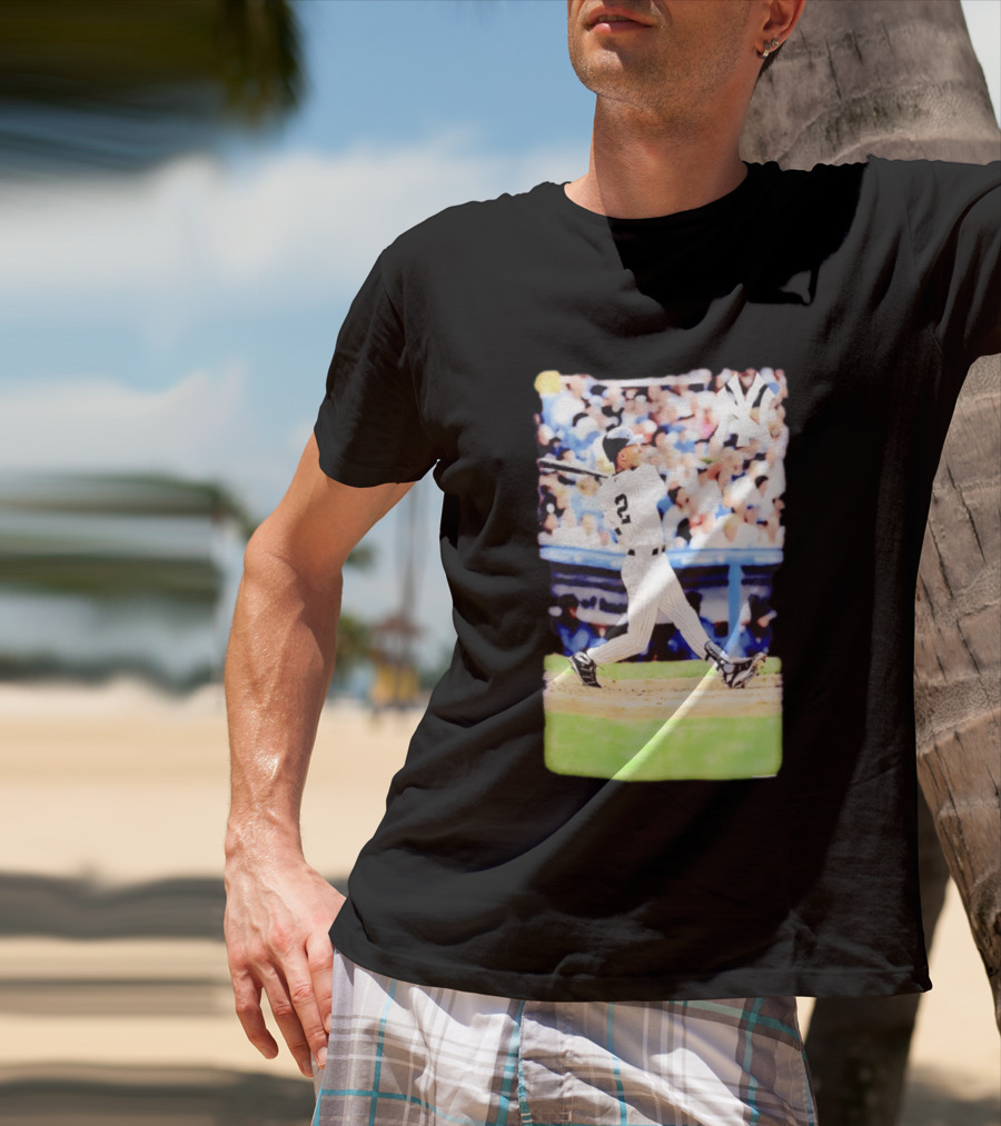 Derek Jeter New York Yankees Legendary Swing Moment T-Shirt