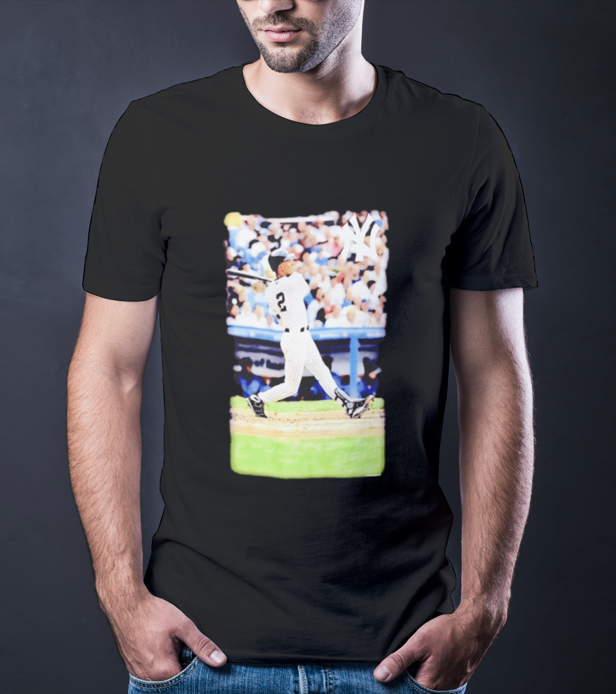 Derek Jeter New York Yankees Legendary Swing Moment T-Shirt