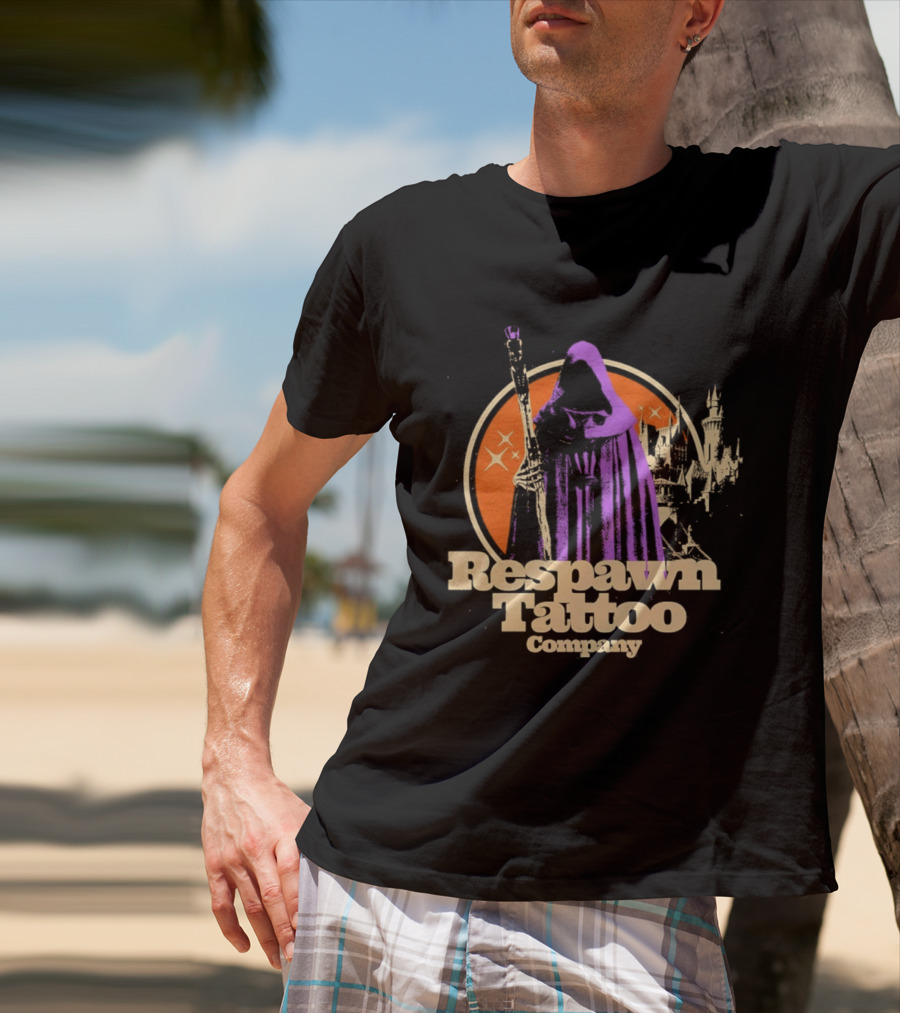 Respawn Tattoo Company Wizard Castle Grim Reaper T-Shirt