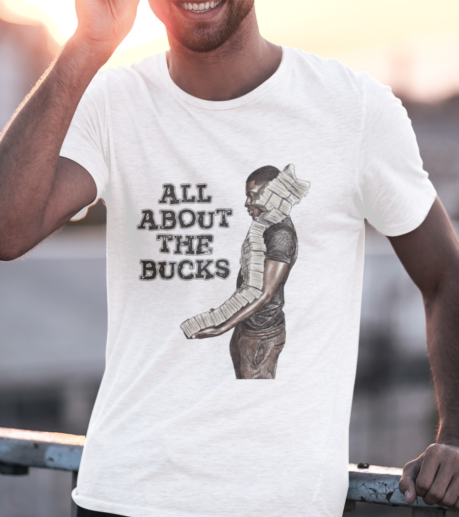All About The Bucks Money Hustle Wealth Stacks T-Shirt