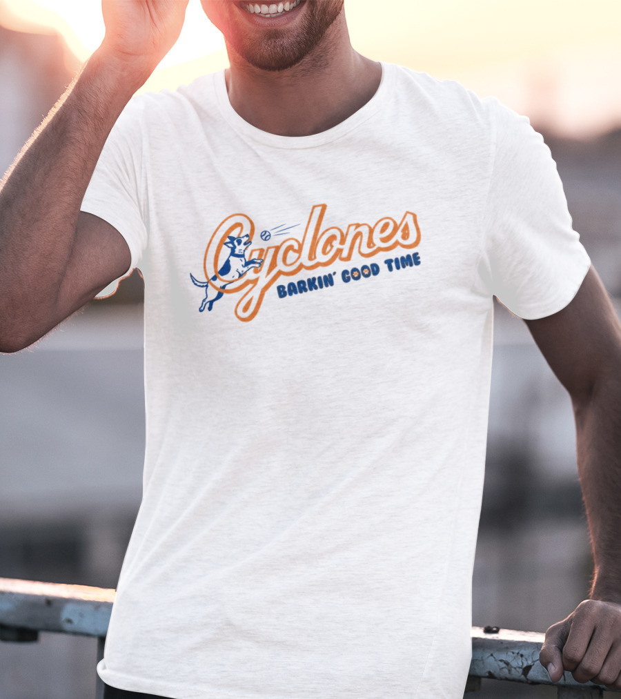 Brooklyn Cyclones Barkin Good Time Baseball Dog Fun T-Shirt