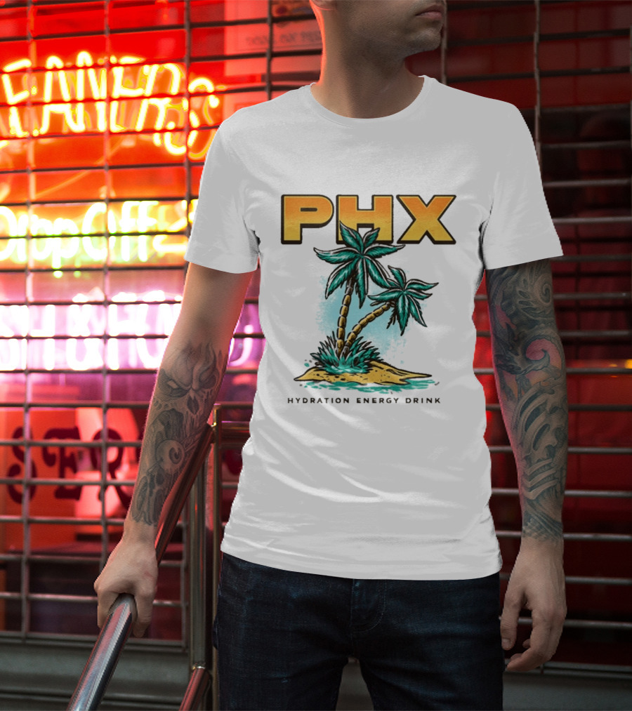 PHX Palm Tree Hydration Energy Drink T-Shirt