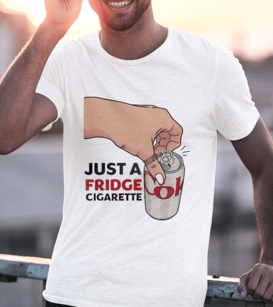 Just A Fridge Cigarette Coke Pop Art Can T-Shirt