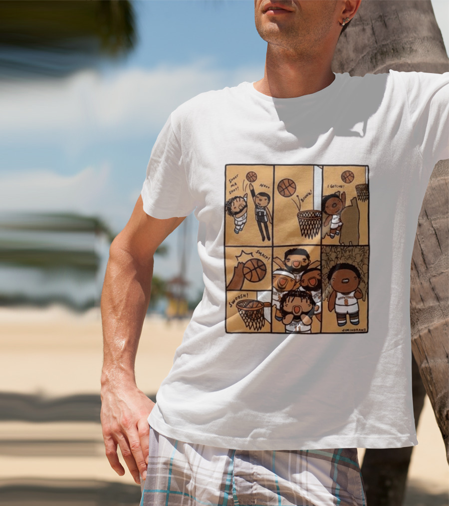 Jimindraws Karl Anthony Towns New York Knicks Comic Style Basketball Fun T-Shirt