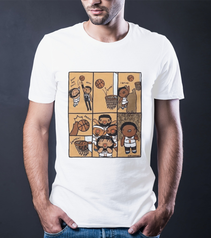 Jimindraws Karl Anthony Towns New York Knicks Comic Style Basketball Fun T-Shirt
