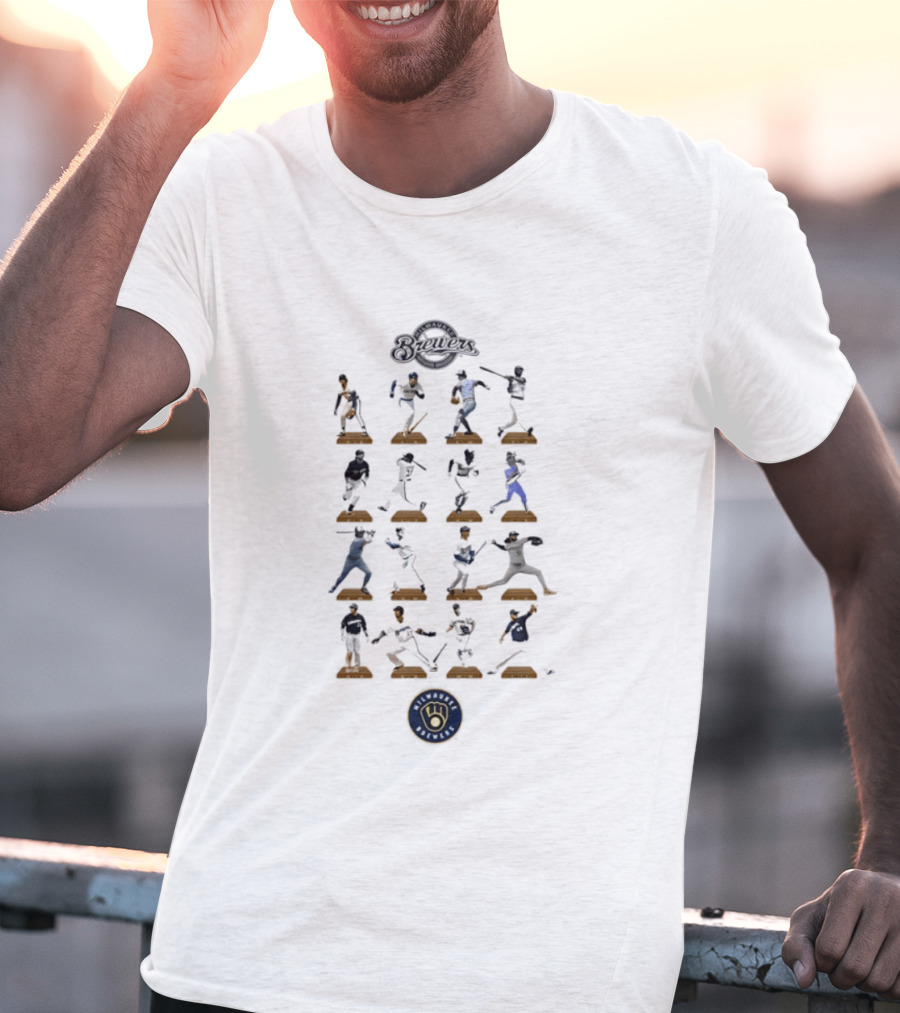 Milwaukee Brewers Legends Hall Of Fame MLB Baseball Players Iconic Moments T-Shirt