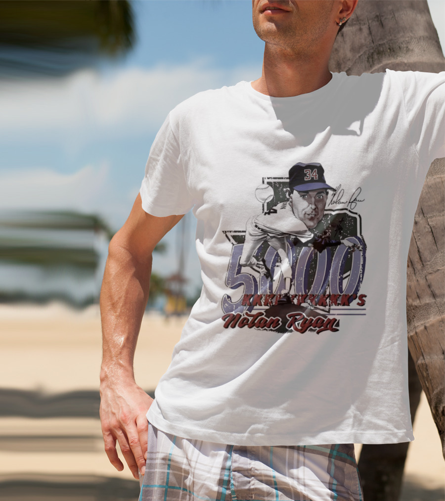 Nolan Ryan 5000 Strikeouts Texas Rangers Bruce Stark T-Shirt