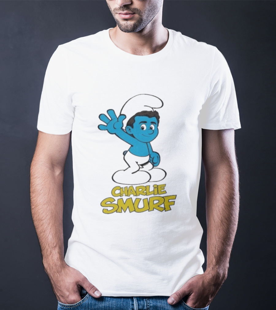 Charlie Smurf Collaboration With Smurfs And Charlie Kirk T-Shirt