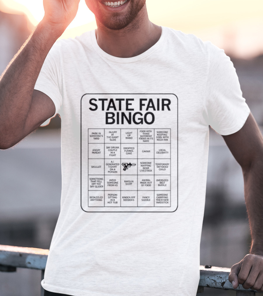 State Fair Bingo Card Fun 2026 Activities 2026 T-Shirt