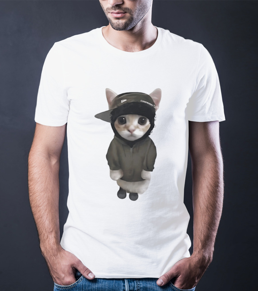Yeat Cat Meme Cap Hip Hop T-Shirt