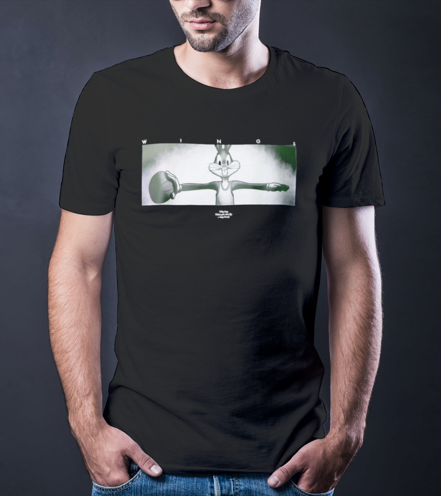 Bugs Bunny Michael Jordan Space Jam Wings Why Hop When You Can Fly T-Shirt