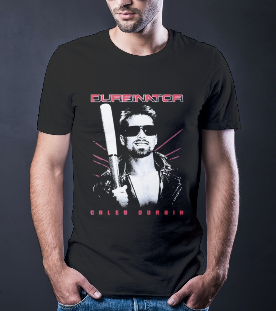 Durbinator Caleb Durbin Boston Red Sox Baseball Player With Bat T-Shirt