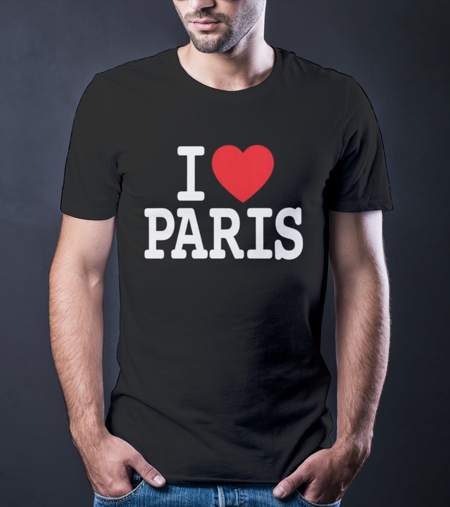 I Love Paris Sports T-Shirt