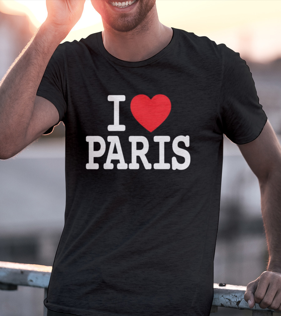 I Love Paris Sports T-Shirt
