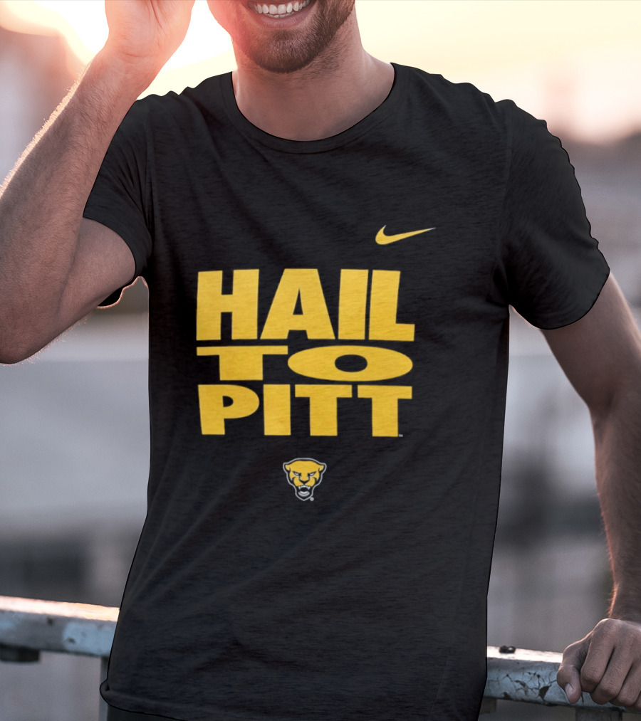 Pitt Panthers Hail To Pitt Nike Sportswear With Panther Head T-Shirt