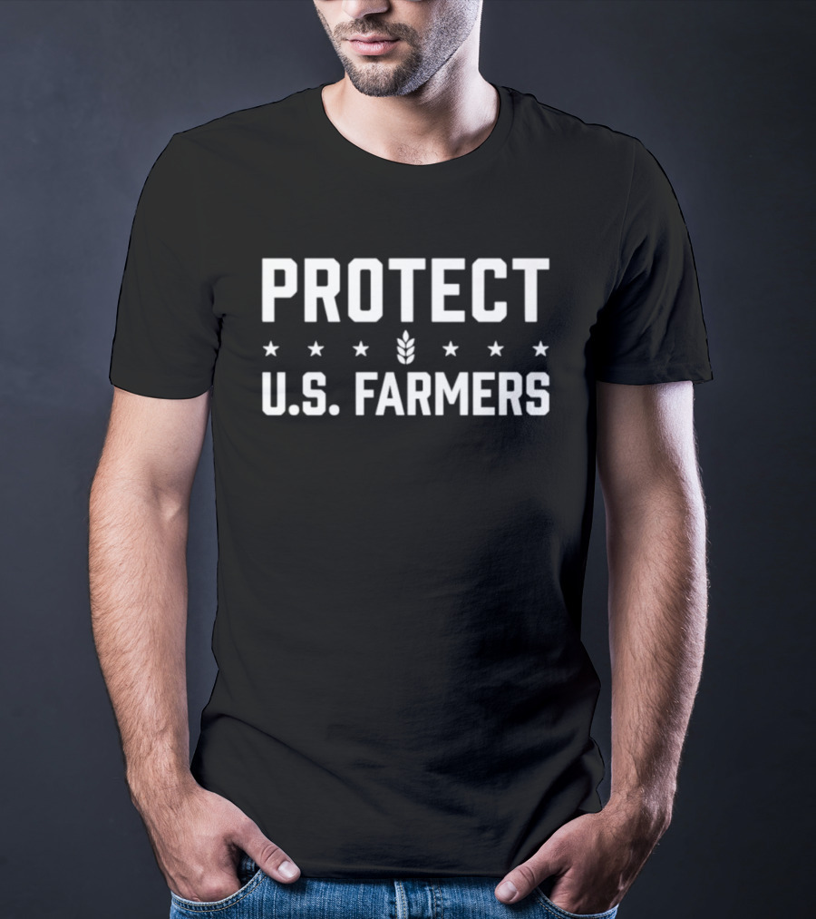 Protect U.S. Farmers Wheat Stalk Stars T-Shirt