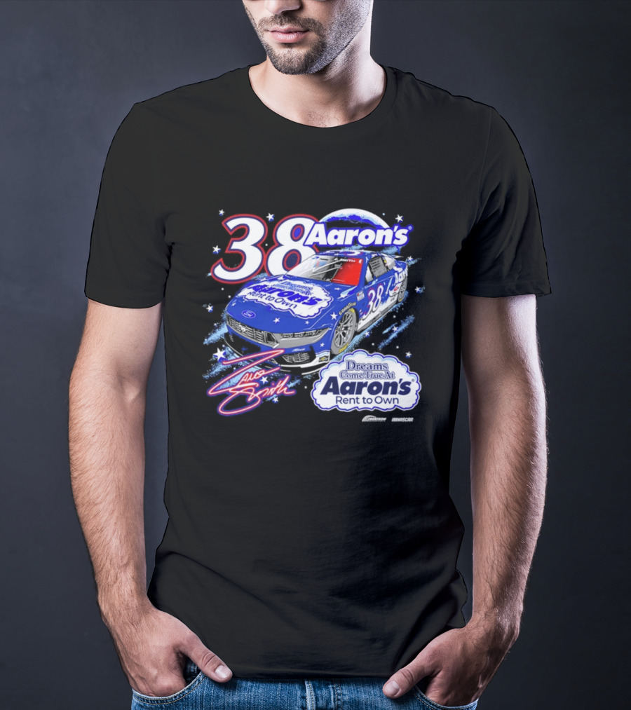 Zane Smith 38 Aaron's Dreams Come True Rent To Own Racing Car T-Shirt