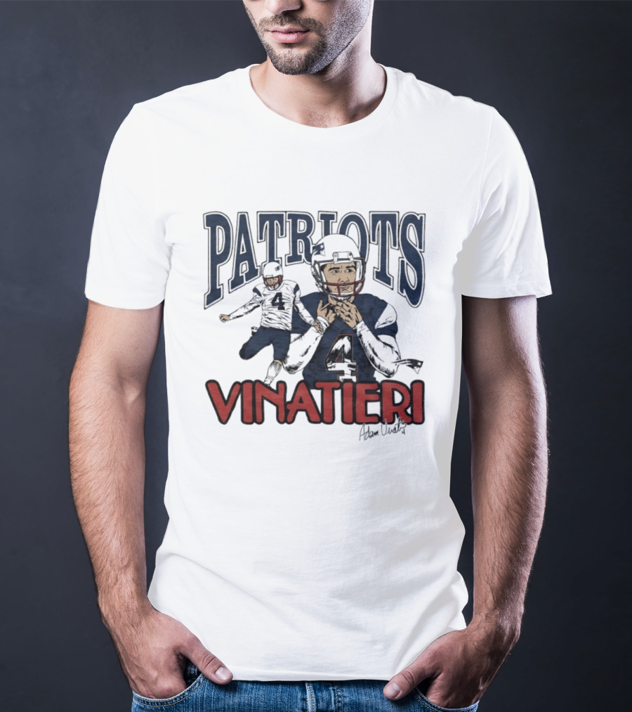 Patriots Vinatieri Adam New England Football T-Shirt