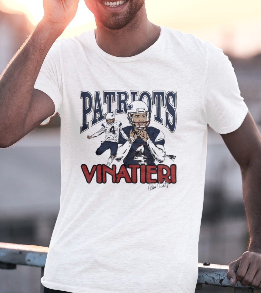 Patriots Vinatieri Adam New England Football T-Shirt