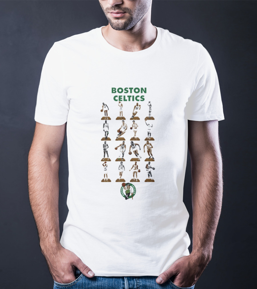 Boston Celtics Historic NBA Player Silhouettes Collection T-Shirt
