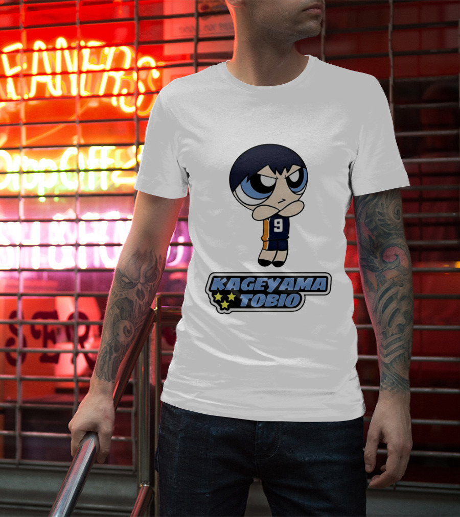 Kageyama Tobio 9 Haikyuu Powerpuff Girls T-Shirt