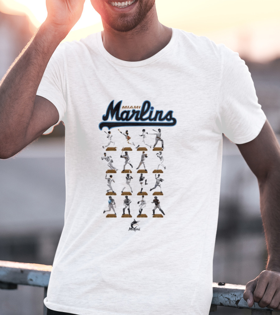 Miami Marlins Baseball Legends Hall Of Fame Moments T-Shirt
