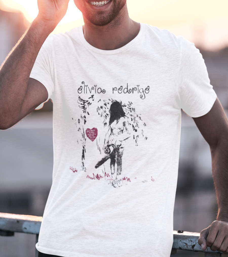 Olivia Rodrigo Chainsaw Art With Heart T-Shirt