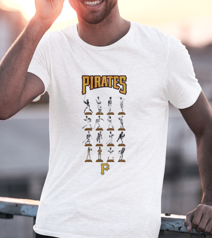 Pittsburgh Pirates Legends Hall Of Fame Baseball Players Iconic Moments T-Shirt