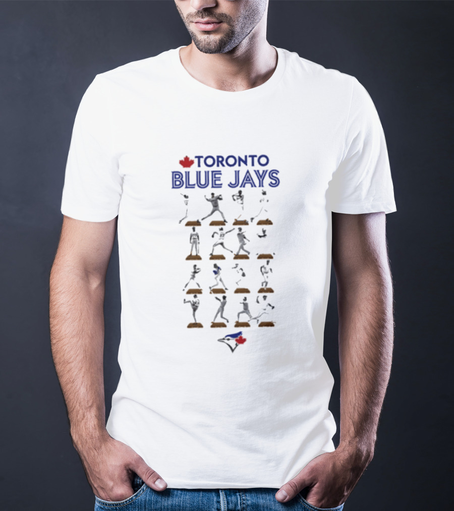 Toronto Blue Jays Legends Hall Of Fame Baseball Players Display T-Shirt