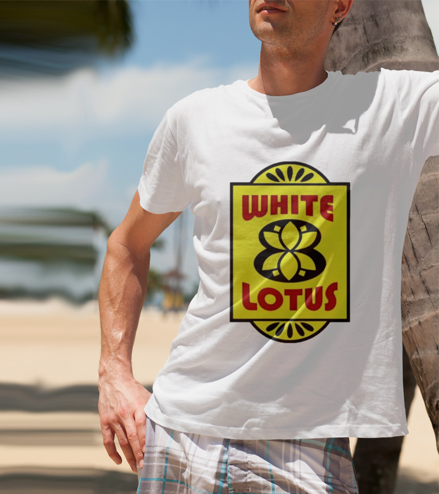 White Lotus Retro Motel Sign T-Shirt