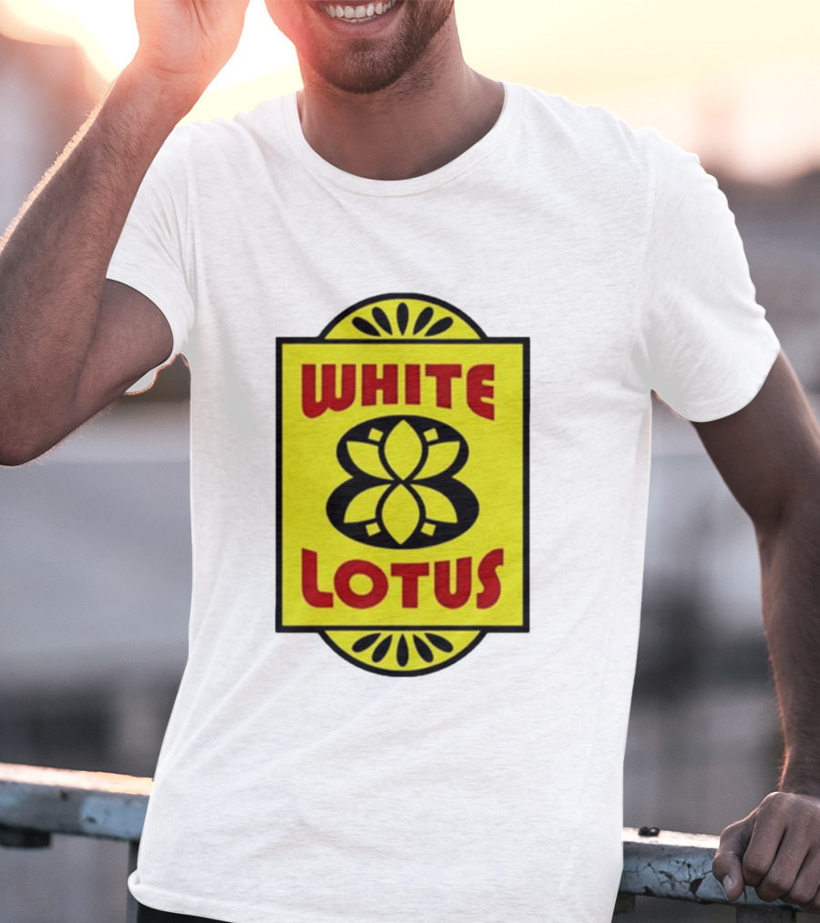 White Lotus Retro Motel Sign T-Shirt