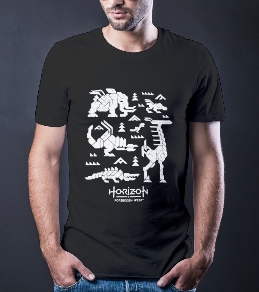 Horizon Forbidden West Machines Iconic Game Creatures T-Shirt