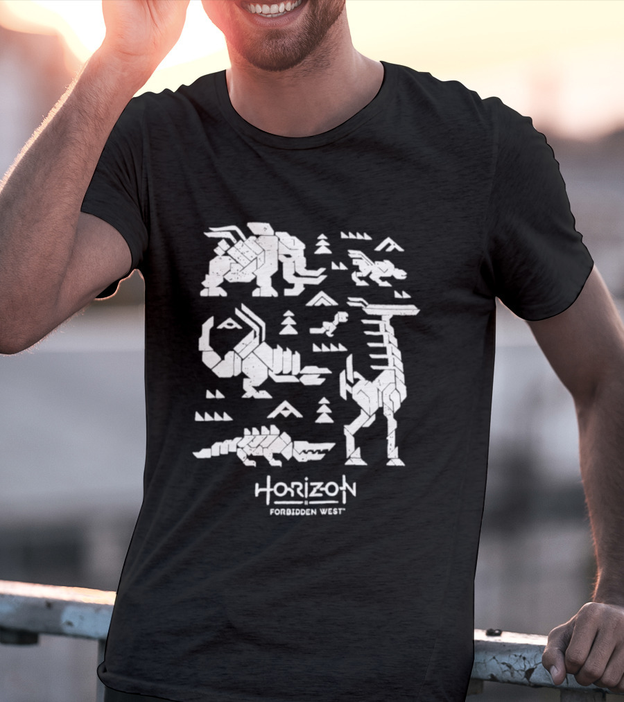 Horizon Forbidden West Machines Iconic Game Creatures T-Shirt