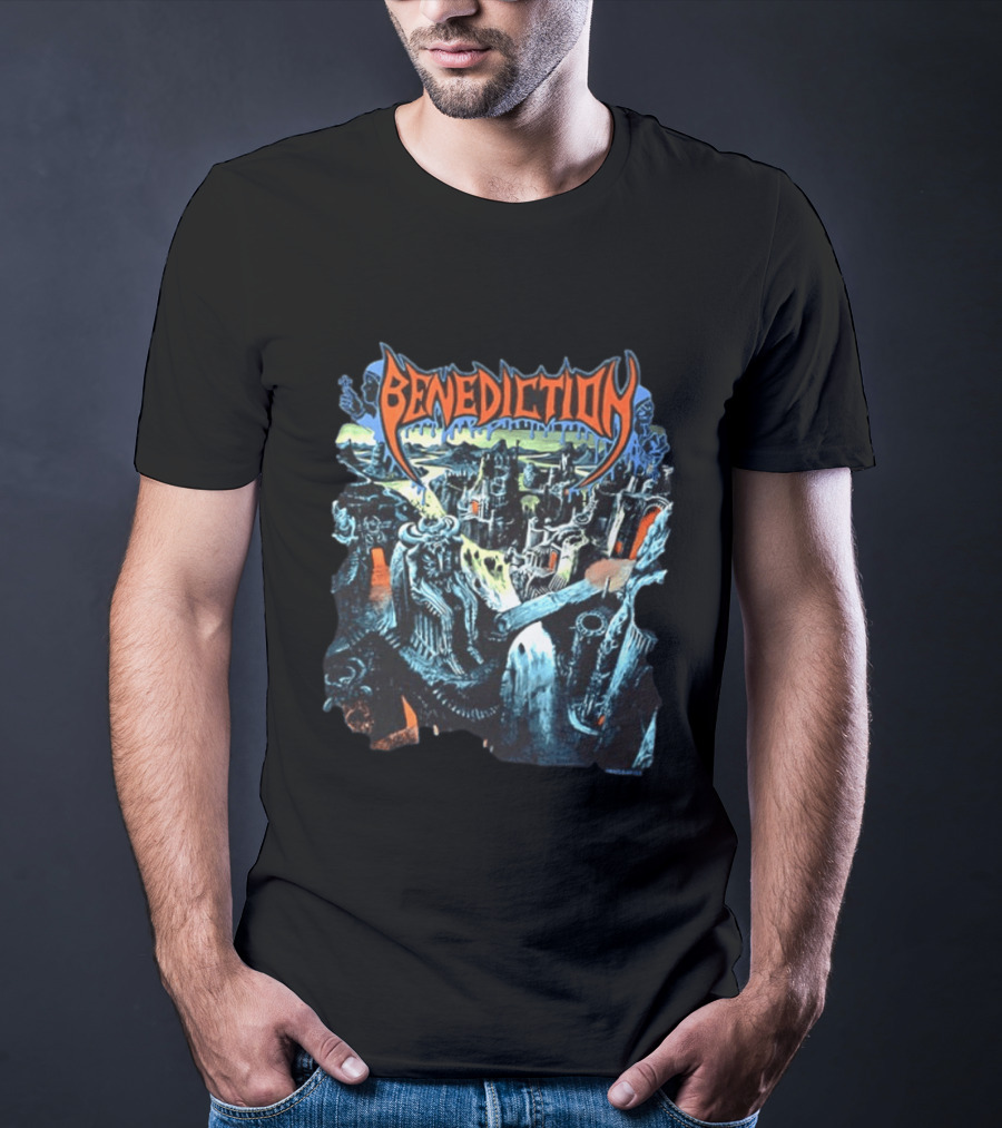 Benediction World Violation Tour 1993 Holland Germany Belgium Switzerland Austria Two Sided T-Shirt