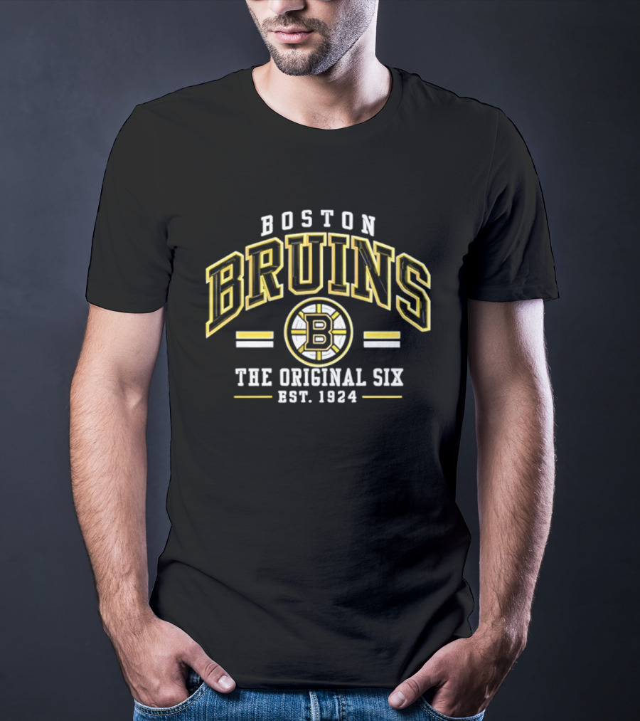 Boston Bruins The Original Six Est 1924 Vintage Style Classic Team T-Shirt